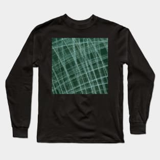 Green leather Long Sleeve T-Shirt